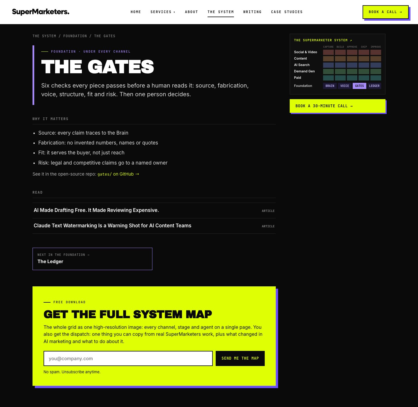 The Gates foundation page on /system